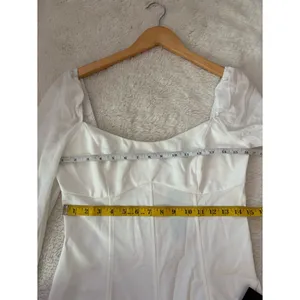 Lulus Gorgeous Expertise White Ruffled Long Sleeve Mini Dress Size Large Bridal thumbnail 6