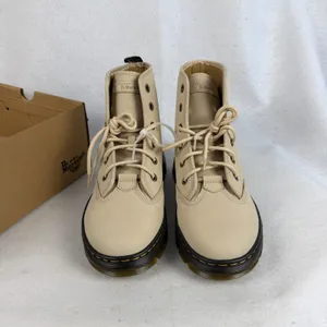 Dr. Martens Charlee Chukka Boots Parchment Beige Milled Nubuck Women US‎ 10 UK 8 thumbnail 5