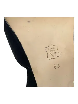 White House Black Market WHBM ❁ Satin Knot Peep Toe D’Orsay Heels ❁ Black 6M ❁ thumbnail 12