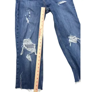 Levi's Low Pro Straight Leg Jeans Women's Size‎ 25 Blue Distressed Ripped thumbnail 14