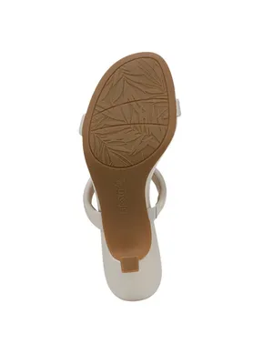 NWT Lifestride Heel Open Toe Slip-On Double Strap Sandals Bone Off White 5.5M thumbnail 4