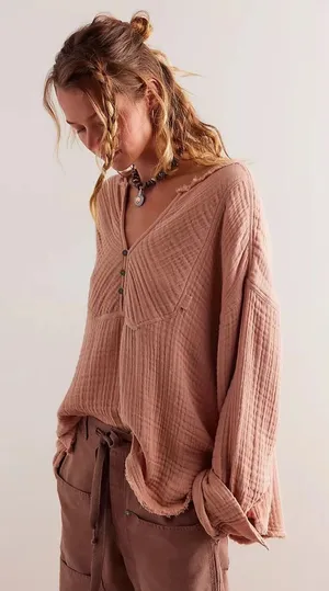 NWT Free People Easy Sunday Top thumbnail 1