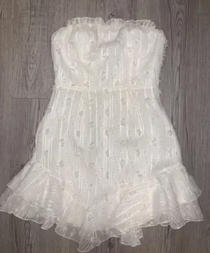 White Strapless Dress thumbnail 1