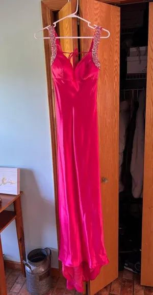 Faviana Couture Pink Prom Dress thumbnail 1
