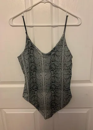 Snakeskin Bodysuit Multiple Size M thumbnail 1