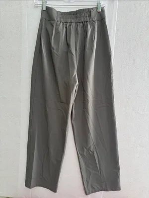 HALARA Taupe Wide-Leg Pleated Athletic Pants thumbnail 6