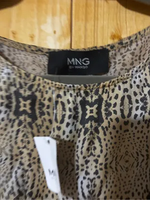 MNG by‎ Mango Animal Print Sleeveless Top with Black Trim - Size 6 Medium thumbnail 8