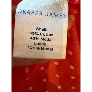 Draper James‎ Wrap Midi Skirt Women Medium Red Polka Dot Ruffle Trim Preppy Boho thumbnail 8