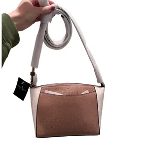 NWT Kate Spade Monica Small Crossbody Bag Purse Pebbled‎ Leather Light Fawn thumbnail 2