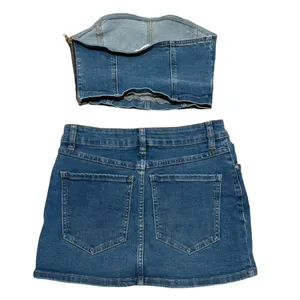 Pacsun LA Hearts Denim Skirt/Tube Top Set thumbnail 2