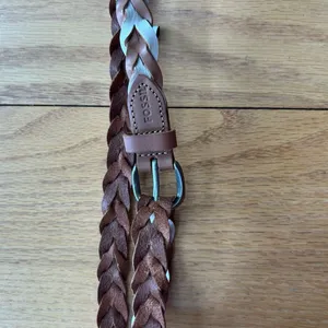 Fossil Women's Braided Leather belt Two Tone Brown Size‎ Small thumbnail 5