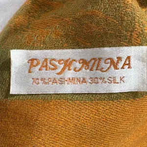 Pashmina Orange and Green Wrap thumbnail 4