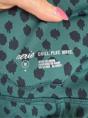 Aerie Green Spotted Active Leggings thumbnail 4