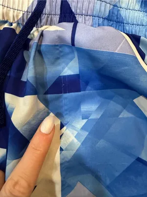 Under Armour Blue and White Geometric Athletic Shorts thumbnail 3