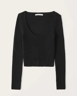 Abercrombie & Fitch Black Long Sleeve Tee thumbnail 1