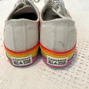 Converse platform rainbow Chuck Taylor All Star Sneakers 9.5 SHELF 5021 thumbnail 3