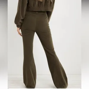 NWT Aerie Groove on Rib Velour Flare Pants thumbnail 5
