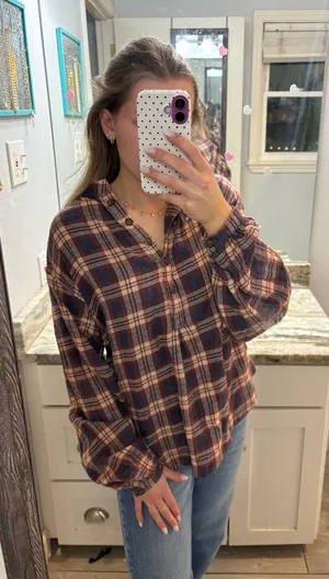 Free People Flannel Plaid thumbnail 1