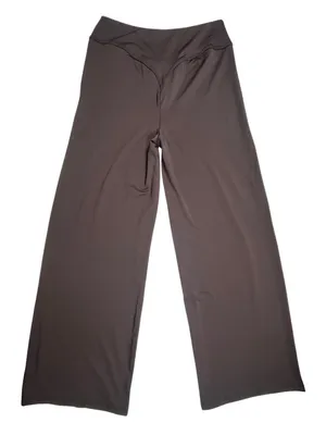 Brown Wide Leg Yoga Lounge Pants Size L thumbnail 3