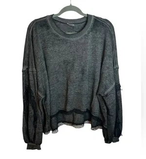 Abound Lace Trim Dolman Sweatshirt thumbnail 1