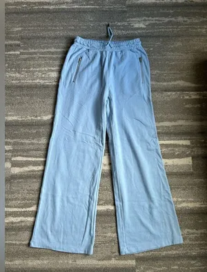 NWT chaser light blue wide leg joggers/ lounge pants drawstring size M thumbnail 1