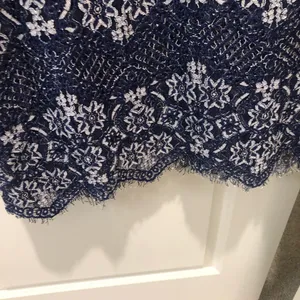 Foxiedox Anthropologie daleyza Lace‎ Square Neck Midi dress Navy Blue Size small thumbnail 5