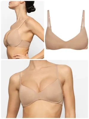 SKIMS wireless form push up plunge bra thumbnail 2