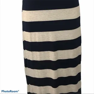Anthropologie Thyme & Honey Blue Gray Striped Maxi Dress Sleeveless Size S thumbnail 5