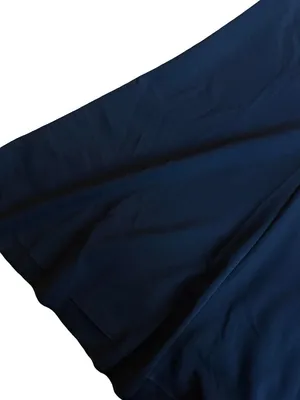 BHLDN Navy Halter Crisscross Back Pleated Maxi Dress Gown Evening Size 4 Women's thumbnail 12