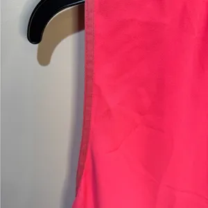 Aritzia Wilfred Sabine‎ Hot Pink Mini Tie Dress sz M thumbnail 6