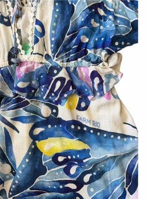 Farm Rio butterfly dolman sleeve mini dress size small thumbnail 5