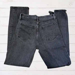 Abercrombie Black Indie Sleaze Grunge The Skinny High Rise Jeans Y2K 27/4 thumbnail 2