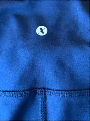Xersion Leggings Large Navy Blue Full Length High Rise thumbnail 6