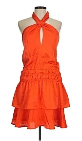  GLAM Ruffle Tiered Halter Mini Dress  thumbnail 1