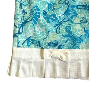 Lilly Pulitzer Womens Size 10 Pleated Bow Cotton Skirt Tropical Coastal Beach thumbnail 4