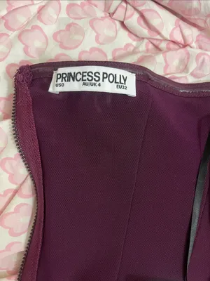 Princess Polly Oscuro Longline Mesh Corset Top Currant thumbnail 9