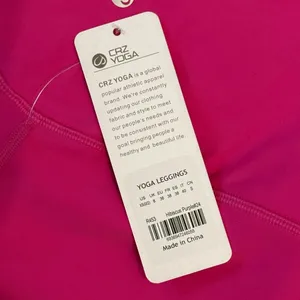 CRZ YOGA Thermal Fleece Lined Leggings 28'' NWTs XS Hibiscus Purple thumbnail 7