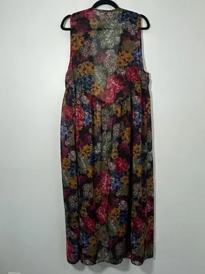 Young Fabulous & Broke Floral Sleeveless Maxi Kimono Size Large Boho thumbnail 3