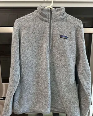 Patagonia women’s Light Gray Fleece Half-Zip Pullover thumbnail 1