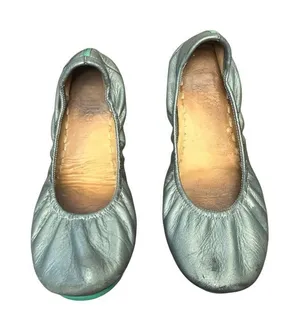 Tieks Gavriela Metallic Silver Leather Ballet Flats Women's 8 thumbnail 1