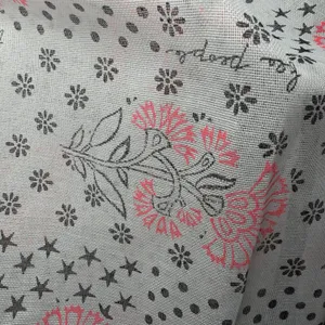 Free People Gauze Tote Bag Boho Floral Reusable Shopper Pink Stars Polka Dot thumbnail 6
