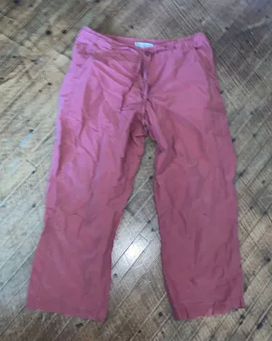 Columbia M lightweight burnt red drawstring waist cropped pants thumbnail 1