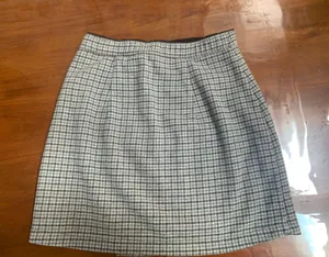 Abercrombie Plaid Wool Mini Skirt thumbnail 2