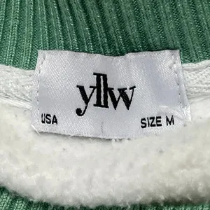 Yellow The Label Let's Go For A Walk White Green Long Sleeves Sweatshirt Top M thumbnail 4