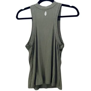 Free People‎ Tank Top Green Medium thumbnail 2