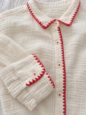 Universal Thread Women’s Cream Gauze Button-Down Shirt – Size L thumbnail 4