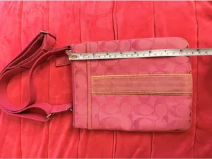 Vintage Pink Coach Crossbody thumbnail 5