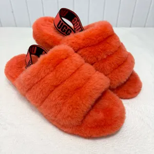 UGG Womens Fluff Yeah Slides Cali College‎ Slippers Sandal Shoe 1095119 Size 10 thumbnail 9