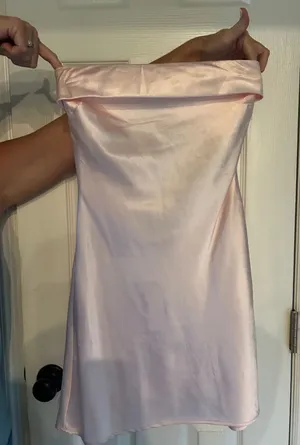 Sincerely Jules light pink silk dress XS thumbnail 1
