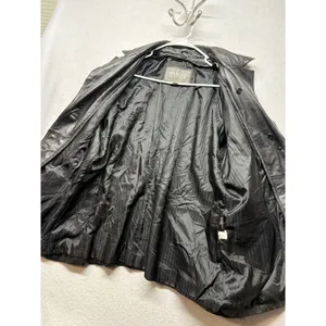 Wilsons Women's XL Black Leather Button Up Jacket Blazer Style Grunge 90s Y2K thumbnail 5